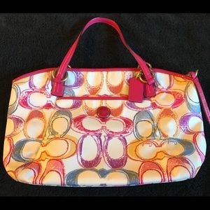 **Authentic** Coach Poppy Dream Tote